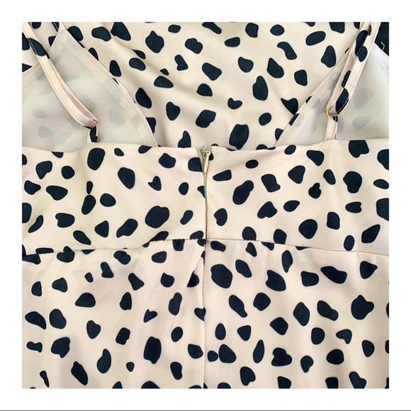 Silky leopard print midi slip dress - Picture 3 of 3